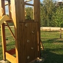 Portique balançoire et tobogan