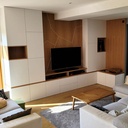 Grand Meuble TV et ses montagnes