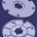 Semelle de défonceuse Triton MOF001 pour bagues à copier Trend