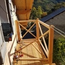 Balcon en Meleze de pays