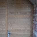 Doubles portes en anse de panier