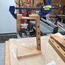 Support de casque audio en bois