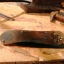 Couteau pliant noyer