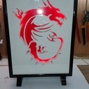 Cadre lampe dragon