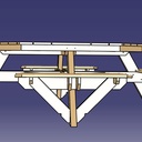 Table de terrasse à 8 places en Acacia