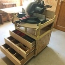 Création d'un meuble pour scie à onglet radiale sur plateau coulissant