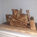 Wooden  caterpillar D10 t
