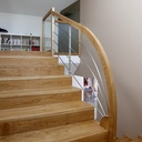 Habillage d'un escalier béton et création d'un garde corps