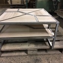 Table basse Frêne et Métal