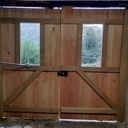 Portes de grange vitrées