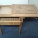 Tables de chevet marquetées