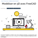 Modéliser en 3D avec FreeCAD; cours en ligne libre