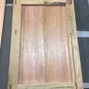 Table de chevet chêne-acajou