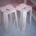 Tabourets inspired by Zeloko