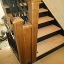 Main courante et poteau