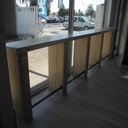 Un comptoir de 4m de long