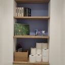 Etagères encastrées de WC