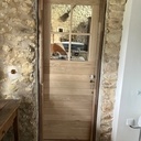 Porte en châtaignier