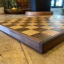 Echiquier en chêne et noyer