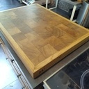 Planche à découper en bois de bout