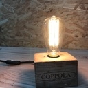 Lampe récupération bois
