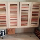 Volets à persiennes.