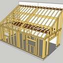 Construction garage - atelier en ossature bois