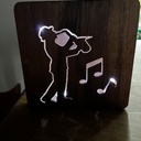 Enceinte passive lampe d'ambiance