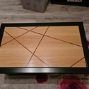 Table basse bois metal