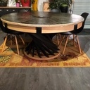 Table ronde extensible