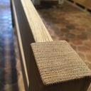 Lit double 160 x 200 en chêne brossé brut