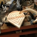 Lampe en chêne goutte d'eau