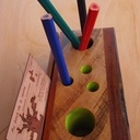 Pot de crayons et support de business card ...