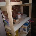 Etagère toute simple en volige