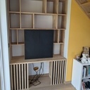 Bureau modulable de télétravail