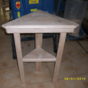 Console de coin (sellette) en chene massif.