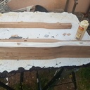 Étagère en chêne  cintrée