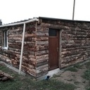 Garage ossature bois et bardage croute de pin