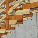 détail de poteau intermédiaire pour rigidifier l ensemble