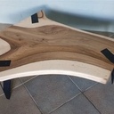 Table basse "Tranche de Noyer"