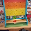 Shut the box et Tétris en bois (j'ai pas trouvé mieux)