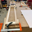 Porte vitrée laqué