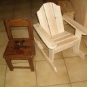 Petit fauteuil à bascule