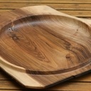 Grande assiette / plateau en noyer