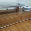 Meuble TV "Stratifié Alu brossé" & "Orme"