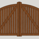 Portail Bombé Ajouré