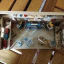 Vitrine Atelier miniature d'un boiseux