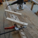 Volets à persienne en chataigner