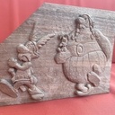 Bas relief "nos amis les gaulois".