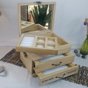 Boîte à bijoux en chêne massif personnalisée by Tito. M